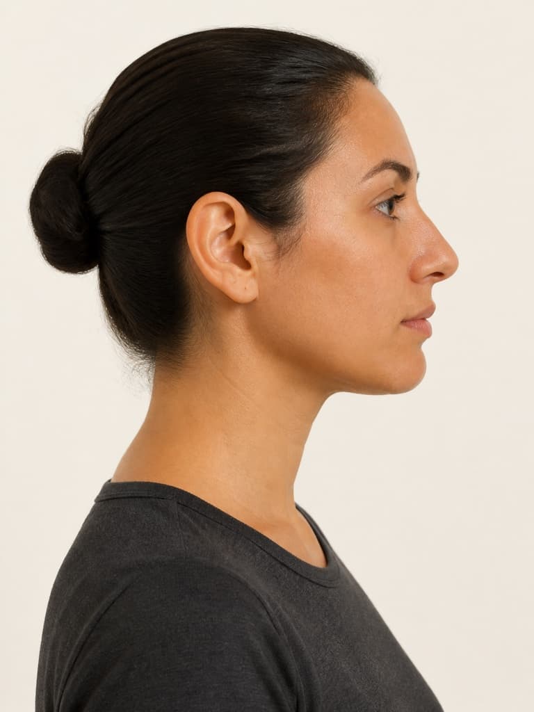 Pose de ejemplo: perfil izquierdo
