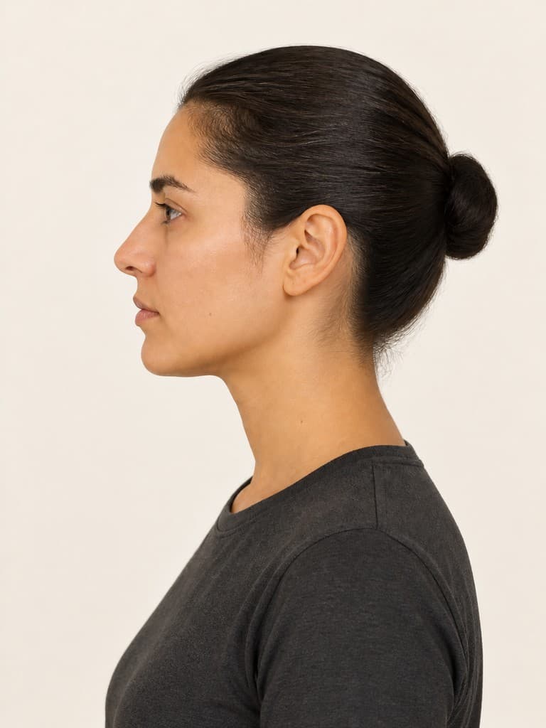 Pose de ejemplo: perfil derecho